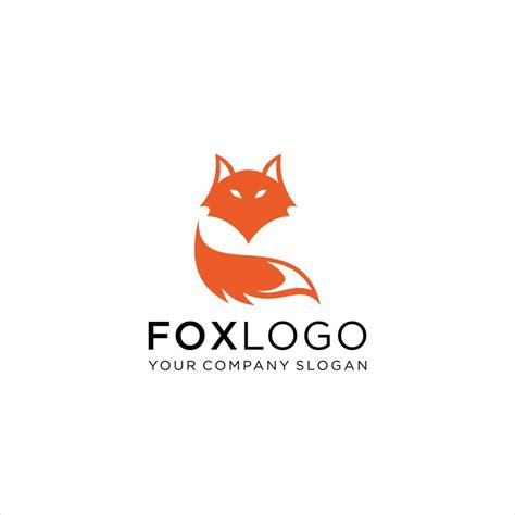 Fox Logo Template Circle Abstract Fox Animal Illustration 21786767