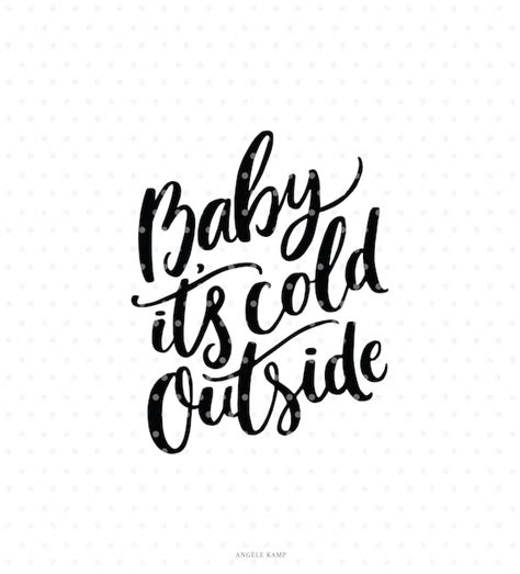 Drawing And Illustration Art And Collectibles Wall Art Svg Baby Its Cold