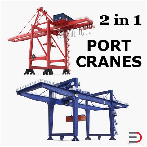 Port Cranes Collection 3D Model #AD ,#Cranes#Port#Model#Collection | Model trains, 3d model, Model