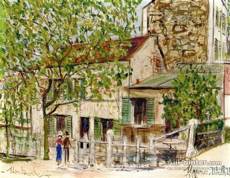 Maurice Utrillo The Lapin Agile In Montmartre Oil Painting