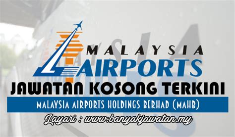 The firm was recently awarded the duty to manage airports in international destinations. Jawatan Kosong di Malaysia Airports Holdings Berhad - 28 ...