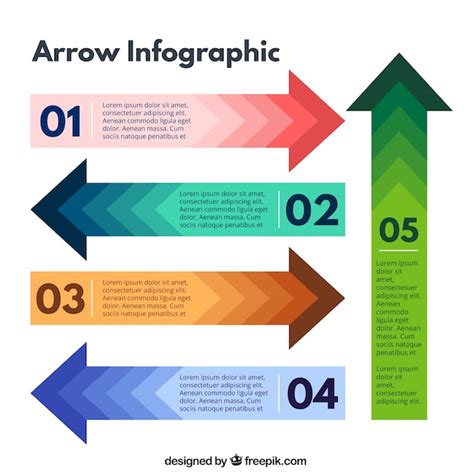 Arrows Infographic Vector Free Download