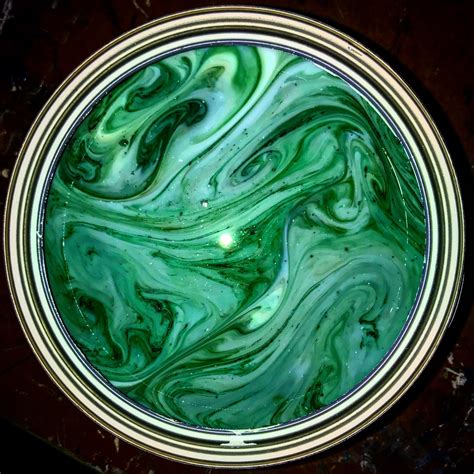 Green Marble Runstirredpaint