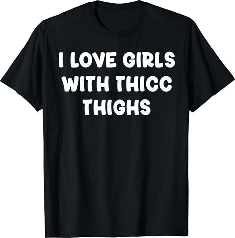 Thicc Goth Girl Chaser Love Girls With Thick Thigh Highs Uwu T Shirt