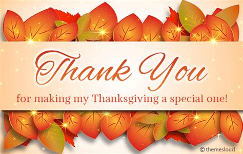 You Made My Thanksgiving Special One Free Thank You Ecards 123 Greetings