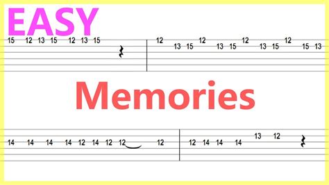 Maroon 5 Memories Guitar Solo Tabbackingtrack Youtube