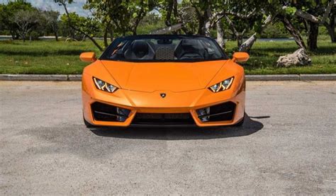 Rent Lamborghini Huracan Lp610 Spyder Orange In Miami