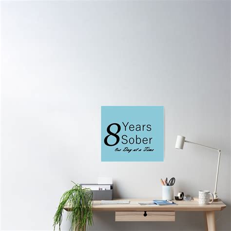 Eight Years Sobriety Anniversary Birthday Design For The Sober Person