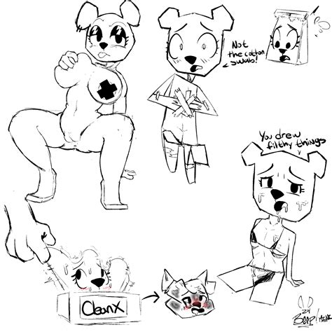 Rule 34 Anthro Ass Bear Beep Blush Bodily Fluids Breasts Cartoon Network Cum Cum On Face