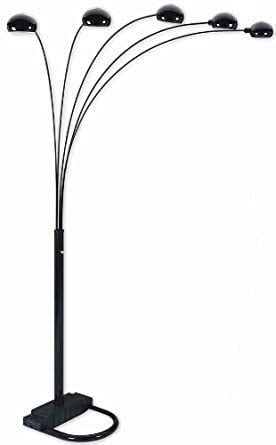The style of your floor lamp should complement the other selections in your room. Nice Spider 5 Arc/arm Sofa Sectional Floor Lamp Black - White Sectionals - Amazon.com
