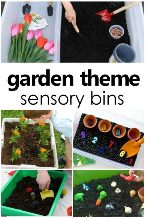 Spring activities indoor activities preschool garden. Gardening Sensory Bins | Sensory bins, Preschool garden ...