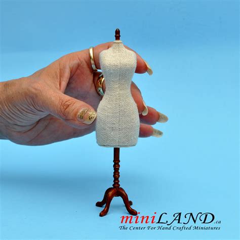 fine quality dress form for 1 12 scale dollhouse miniature wood mannequin
