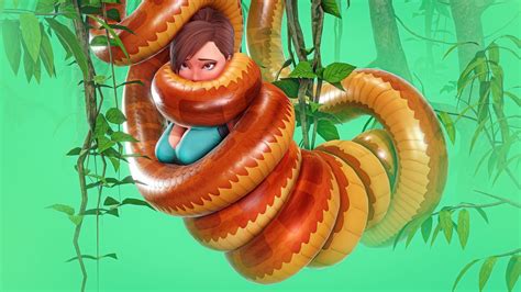 Lara Croft Constriction Squeeze By KingoCrsh On DeviantArt Kaa The Snake How To Make Comics