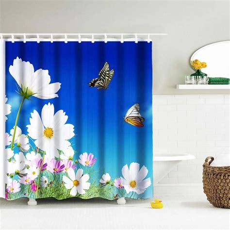 Digital Print Waterproof And Mildewproof Shower Curtain Size 180180 Cm Levert Dropship 2jun29