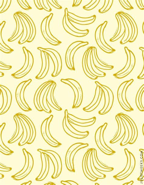 Bananas Pattern Banana Sketch Pattern Art Watercolor Pattern