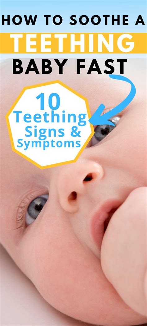How To Soothe A Teething Baby Fast ~ 10 Teething Signs And Symptoms