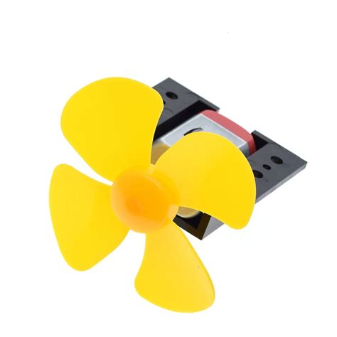 1set Dc Micro 130 Gear Motor With Fan Blade Small Propeller 3 6v For