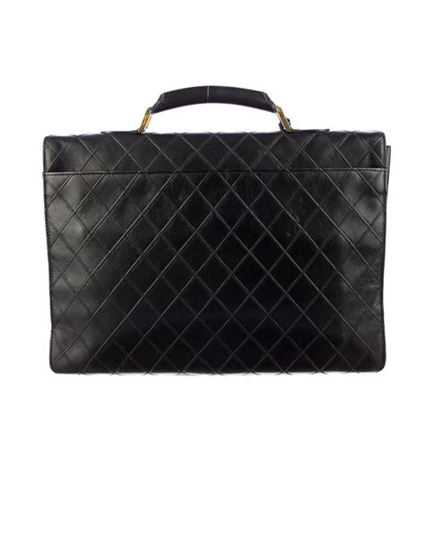 Chanel Quilted Briefcase Handbags Cha09986 The Realreal