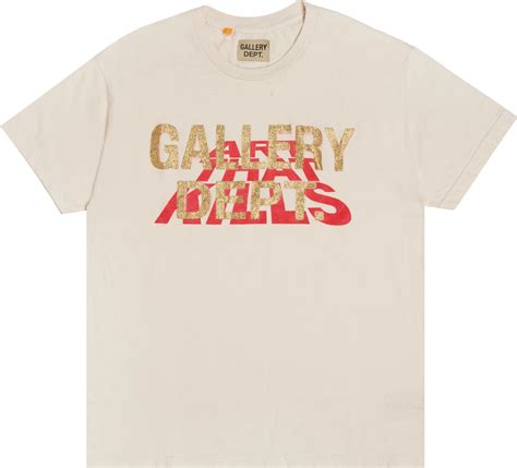 Gallery Dept White And Metallic Gold Art That Kills T Shirt Inc Style