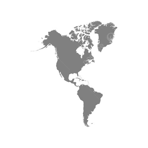 North And South America Map States North Icon Vector States North