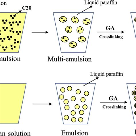 Schematic Representation Of Preparation Procedure Of Gel Particles