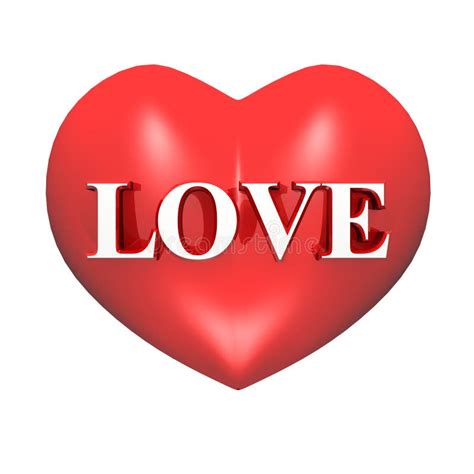 Red Love Heart Stock Illustration Illustration Of Valentine 34947591