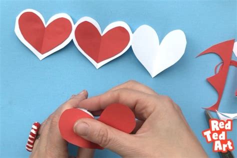 Easy Heart Pop Up Cards Red Ted Art Kids Crafts