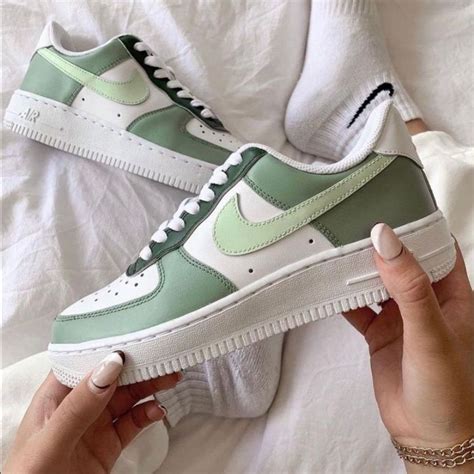 🌿custom Sage Green Air Force 1🌿 In 2021 Air Force Shoes Nike Air