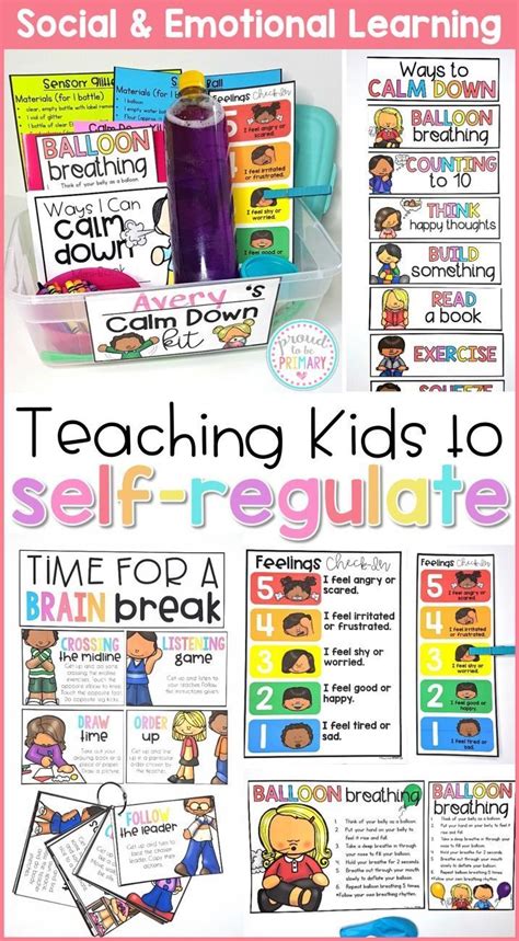 Sense of wellbeing, ability to focus, relaxation and self regulation. Self-Regulation, Calm Down Kit, & Self-Esteem Social ...