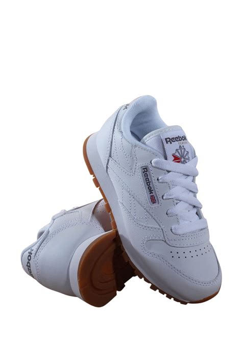 Reebok Reebok V69622 Kids Unisex Classic Leather Whitegum Sneaker