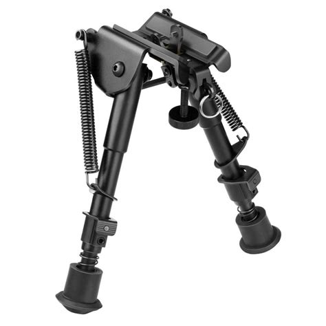 6 9 Inch Tactical Rifle Bipod Adjustable Legs Spring Return Airsoftbuy