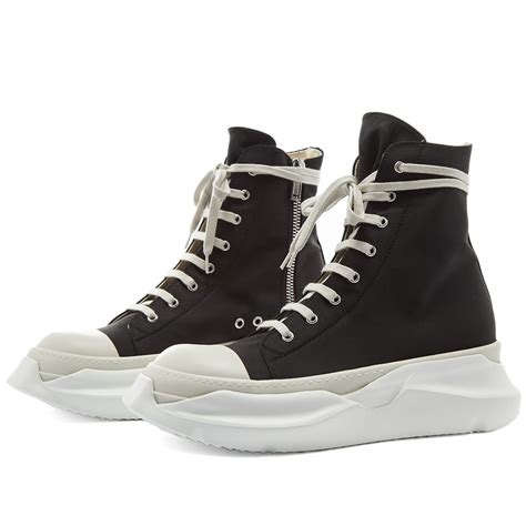 Rick Owens Drkshdw Abstract High Sneaker Black White End