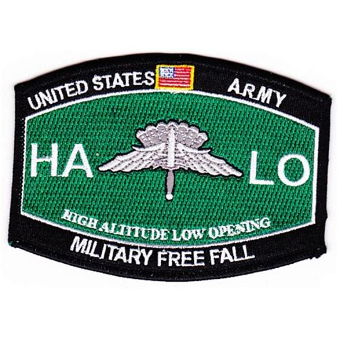 Us Army Halo High Altitude Low Open Military Free Fall Parachutist