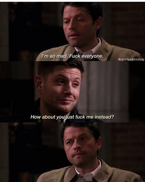 That Look Castiel Gives Dean Is Just Like Wait Really Perfection Destiel Supernatural