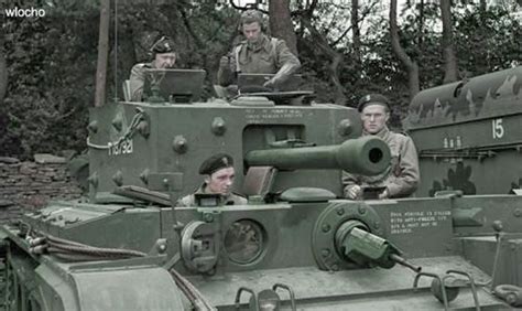Members Of The 1st Polish Armored Division Pose In Front Of Their Tank