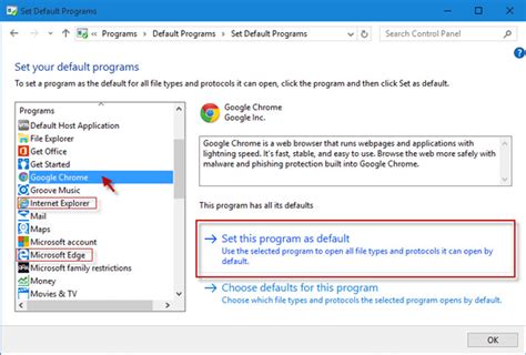 2 Ways To Change Or Set Default Web Browser In Windows 10