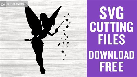 Tinkerbell Svg Free Cut File For Cricut Youtube