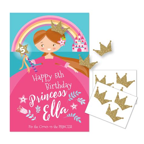 Pin The Crown On The Princess Party Game Diy Party Game Party Game