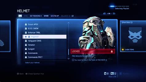 Halo 4 Rank 100 And Specialization Youtube
