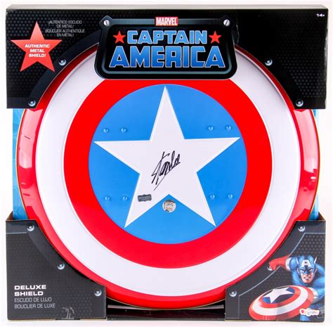 Stan Lee Signed Captain America Marvel Authentic Full Size Metal