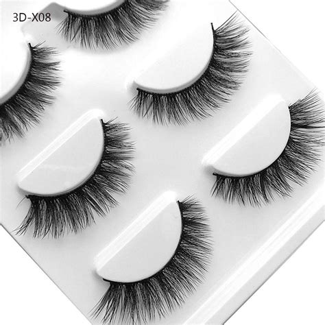 buy soft beauty thick crisscross daily volume natural 3d fake eye lashes false eyelashes makeup