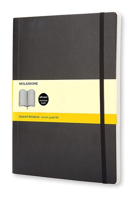 Moleskine Classic Squared Paper Notebook Soft Cover And Elastic Closure