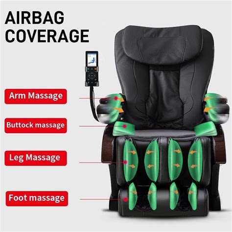 New Electric Full Body Shiatsu Massage Chair Recliner Heat Stretched