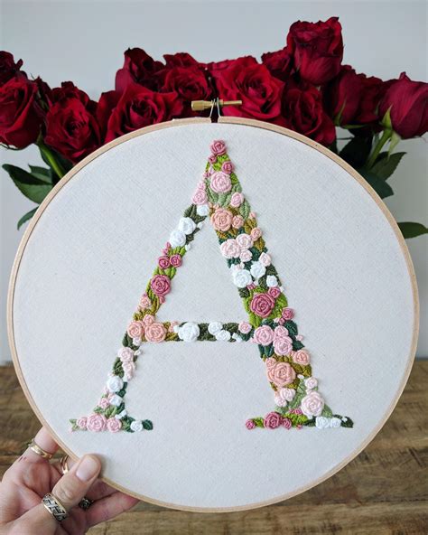 Letter Embroidery Pattern