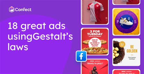 Examples Of Ads Using Gestalts Laws Of Perceptual Organization Confect Io