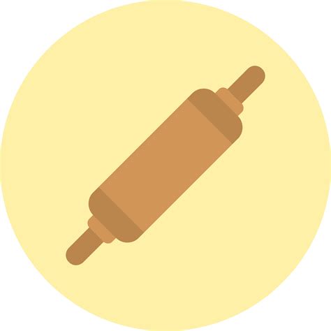 Rolling Pin Vector Icon 16534326 Vector Art At Vecteezy