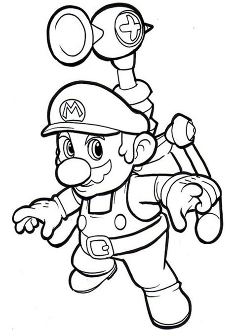 Free And Easy To Print Mario Coloring Page Tulamama