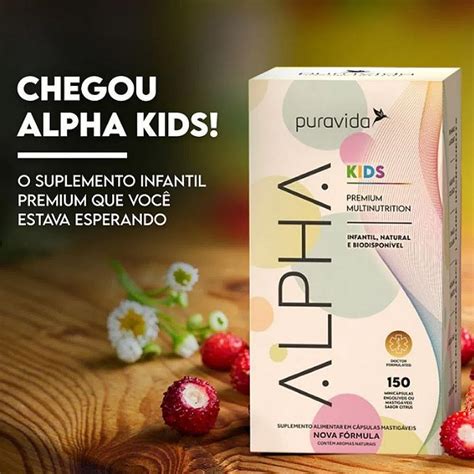 Alpha Kids Multivitamínico Infantil Premium 150 Caps Puravida