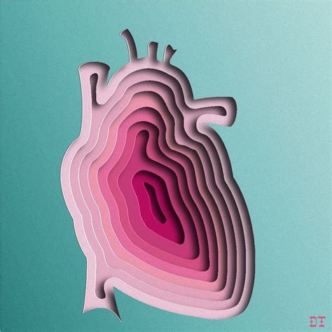 The shapes are hand cut and then glued together. Pin on Paper