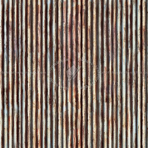 Dirty Rusted Corrugated Metal Texture Seamless 10005